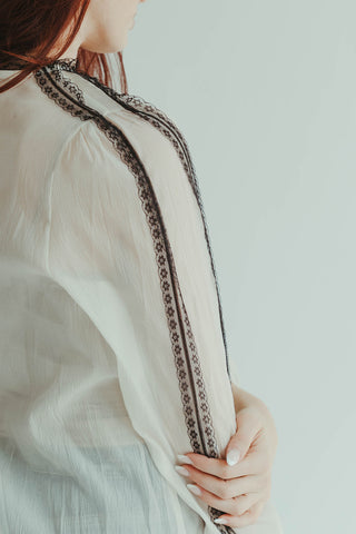 Cascade Bow Blouse