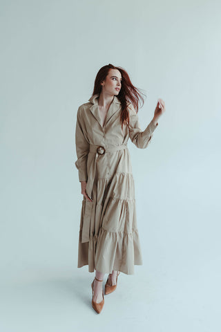 Khaki Maxi Dress