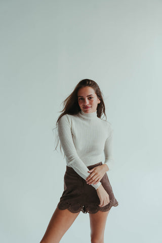 Wool Cream Top