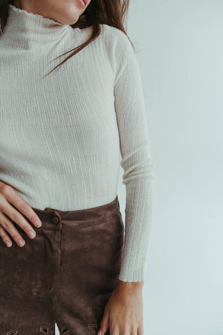 Wool Cream Top