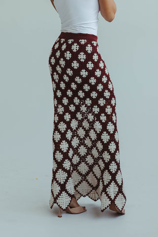 Wine Crochet Maxi