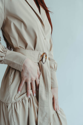 Khaki Maxi Dress