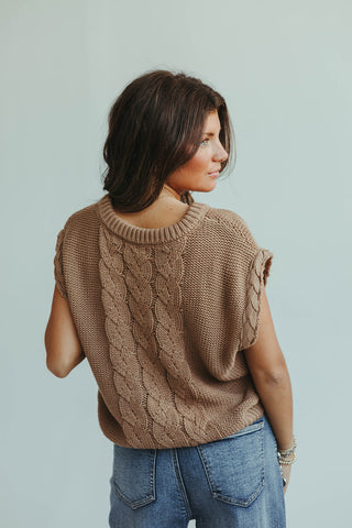 Clover Brown Sweater Vest