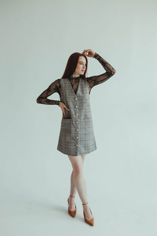 Plaid Button Down Dress