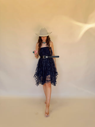 Midnight Lace Midi Skirt