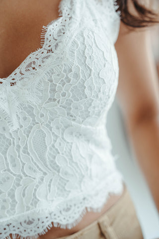 Stella White Bralette