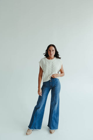 Seam Detail Stripe Jean (Med)
