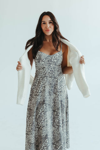 Leopard Bustier Corset Midi